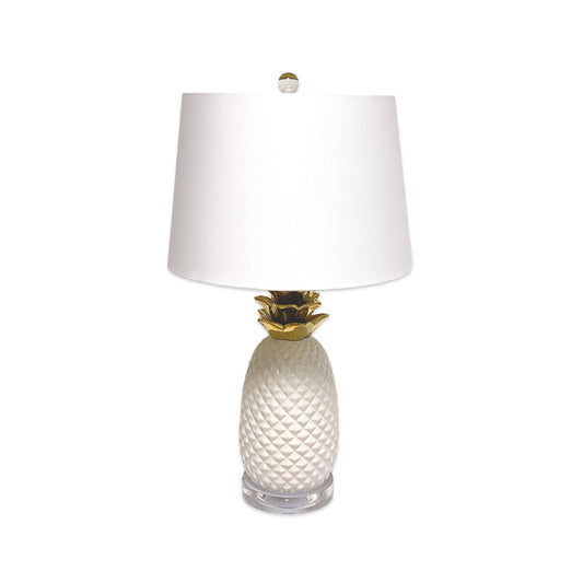 Pier 1 Pineapple White And Gold Ceramic Table Lamp - Pier 1
