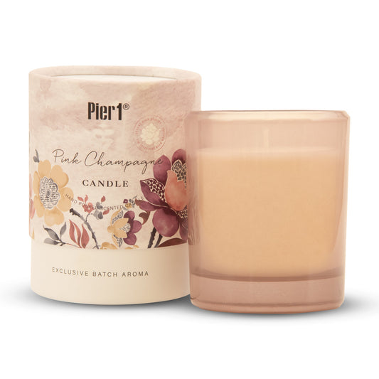 Pier 1 Pink Champagne 8oz Boxed Soy Candle - Pier 1